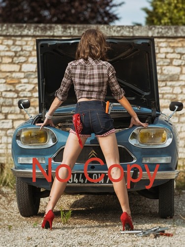 Citroen ami jolie fille - jolie,