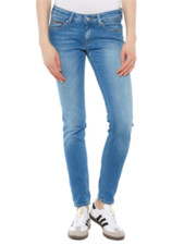 Jeans Tommy Hilfiger donna blu suzzy Santa Cruz denim elasticizzato W27 L34 nuovi con etichette