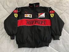 Giacca F1 Team Racing Fer--ri Adulto Ricamo Nero Cotone Imbottito/