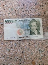 ITALY 1985 5000 LIRE NOTE /