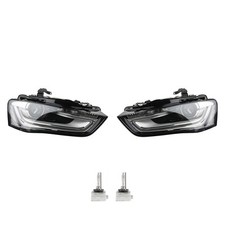 Set Di Fari Xenon Compatibile Con Audi A4 8K 02/2012- Con Lampadine Li. Re.
