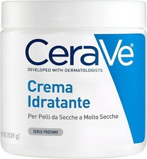 Cerave Crema Idratante Viso E Corpo, per Pelli Da Secche a Molto Secche, Azione
