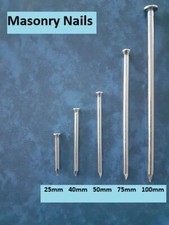 CHIODI per muratura da 25mm a 100mm per pietra mattoni muratura calcestruzzo da 1" a 4"