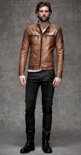Giacca pelle belstaff archer - belstaff,