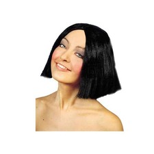 Parrucca donna caschetto nero - parrucca,