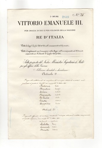 Documento antico firmato