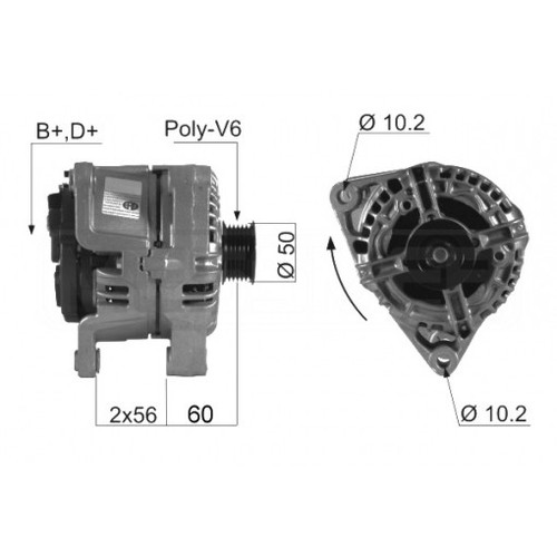 Alternatore per opel astra 0 - opel,
