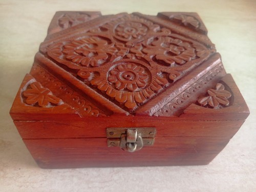 Scatola legno intagliato - scatola,