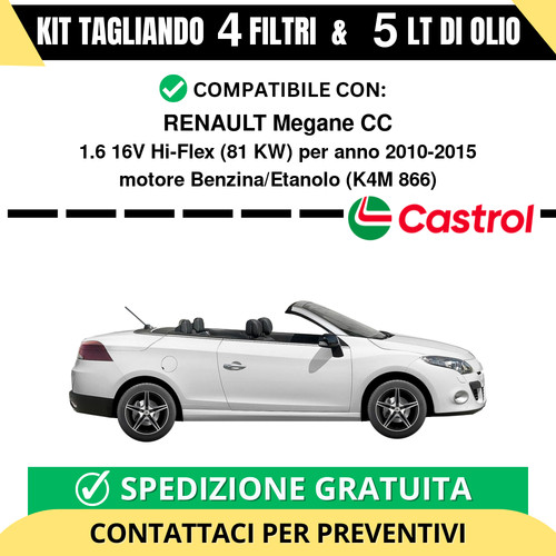 Tagliando per renault - renault, megane