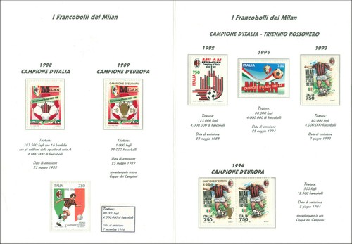 Folder francobolli milan - folder,
