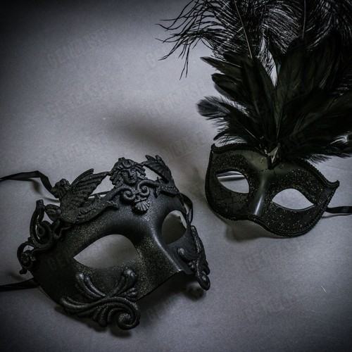 Maschera occhi nera guerriero