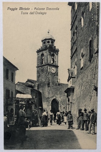 Cartolina poggio mirteto torre - poggio,