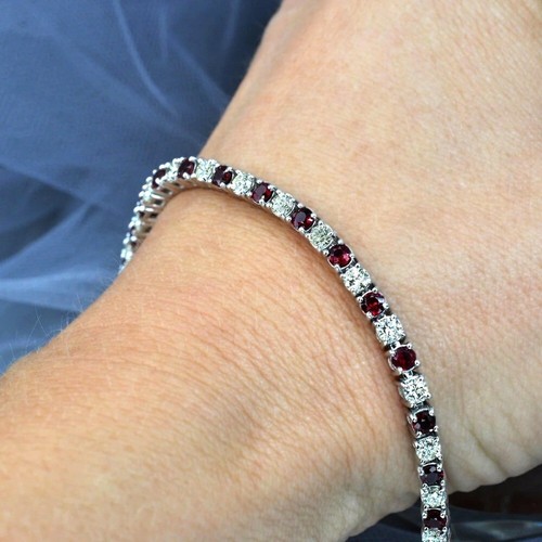 Bracciale tennis oro - in, bianco
