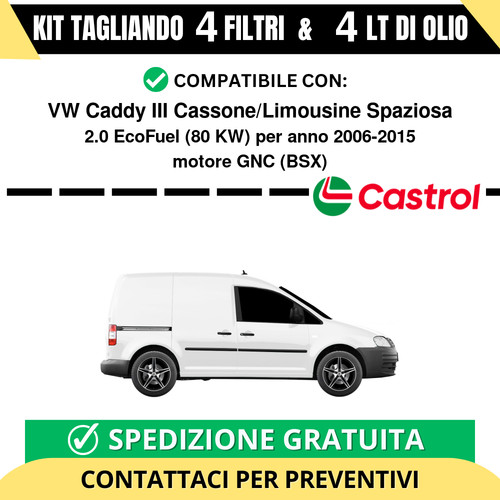 Tagliando per caddy iii - vw,