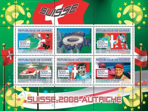 Guinea 2008 mnh calciatori - guinea,