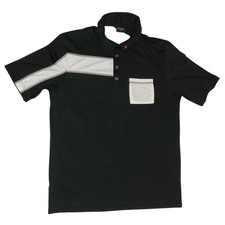 POKERSTARS MAGLIETTA MAGLIA POLO L DA UOMO CON BOTTONI NERA MANICA CORTA POKER