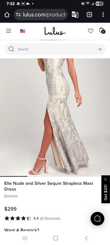 Maxi abito senza spalline - , con
