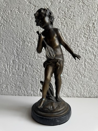 Statua bronzo putto - bronzo, con