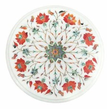 Tavolino laterale in marmo 12"