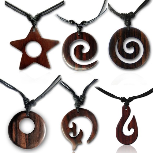 Collana legno rimorchio - collana,