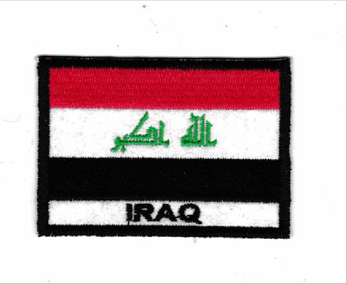 Patch bandiera iraq 7 x - iraq, cm