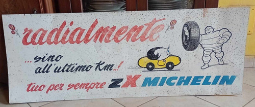 Insegna alluminio michelin - alluminio,