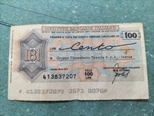 MINI ASSEGNO CIRCOLARE LIRE 50  20 06 1977 