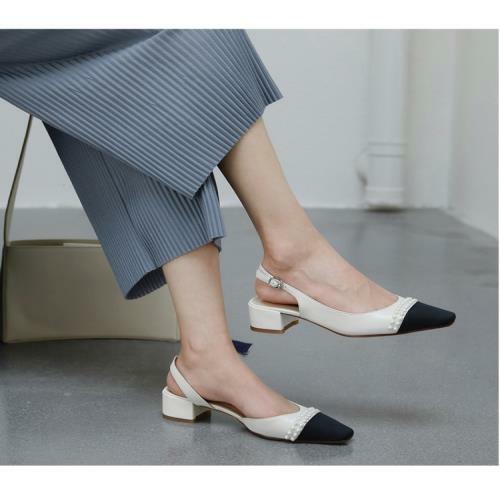 Scarpe donna classiche perle