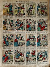 Immagine D'Epinal N° 896 Il Boscaiolo E Sua Moglie