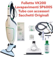 ASPIRAPOLVERE VORWERK FOLLETTO VK200 COMPLETO PULILAVA SP600S LAVAPAVIMENTI TUBO