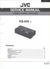 JVC Manuale di servizio originale per KS-A 51 inglese completo