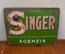 Insegna smaltata singer anni - insegna, singer,