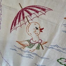 Vintage lenzuolo bambino culla