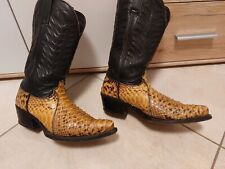 Stivali Texani Sonora Boots Originali In vera Pelle Pitone chiaro