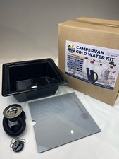 Delux Lavello Plastica Quadrato Camper Camper Caravan Barca Catering Campeggio NUOVO