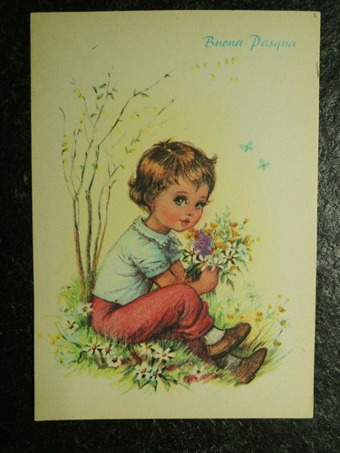 Cartolina epoca ragazzo - d'epoca,,