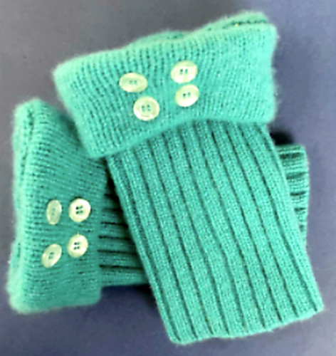 Guanti senza dita verde - dita,