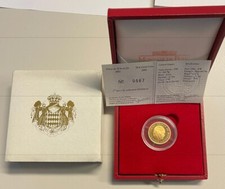 NL* MONACO RANIERI III 20 Euro ORO GOLD 2002 RARA Proof set completo