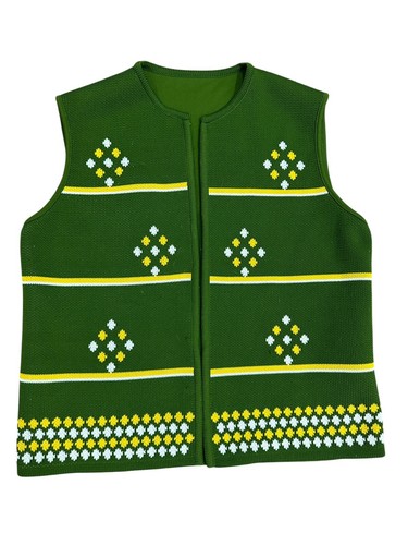 Gilet verde sindacato vintage