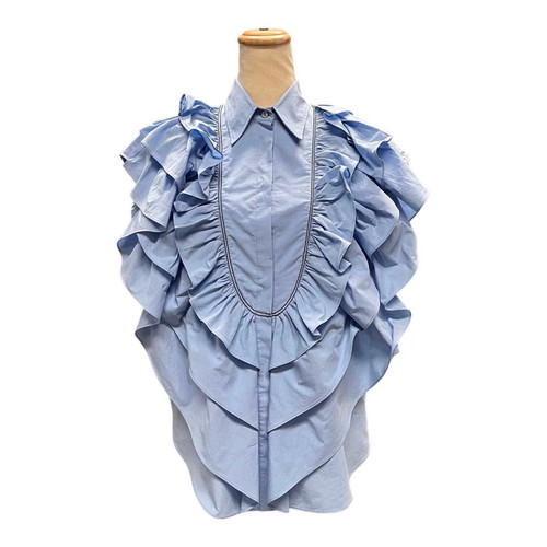 Camicia brunello cucinelli blu - camicia,