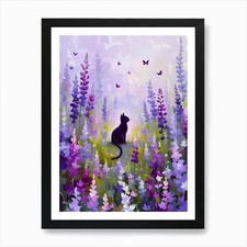 Stampa artistica lupino con