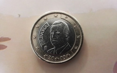 Moneta euro spagna 2003 - da, 1