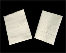  ASCIUGAMANI 1+1 RICAMATI PURO