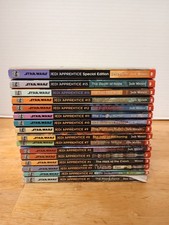 Star Wars Apprendista Jedi scolastico set incompleto di 16 libri 1-15 più bonus 