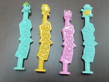 Pokémon Lecca Lecca Lollipops Stick Tops 4 PZ. ALTEZZA 10 cm CIRCA VINTAGE 1999