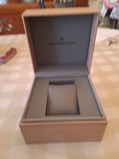 HAMILTON Watch Box Scatola per orologi Legno Esterno in legno Interno grigio