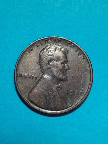 One cent 1937 penny - 1937,