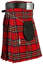 Royal Stewart Kilt Scozzese Uomo Tartan Vestito Highland