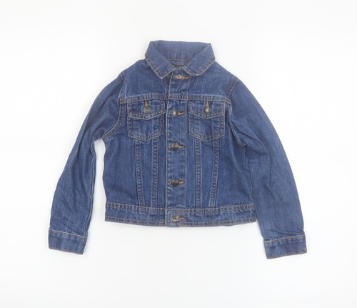 Avenue girls blue denim - denim, button