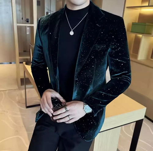 Giacca uomo velluto verde - giacca,
